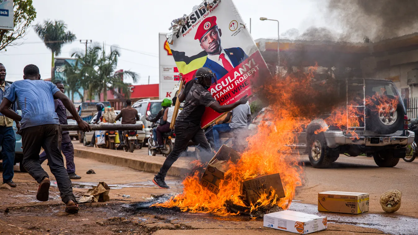 Nőtt az ugandai tüntetések halálos áldozatainak száma, Uganda, tüntetés, 2020 