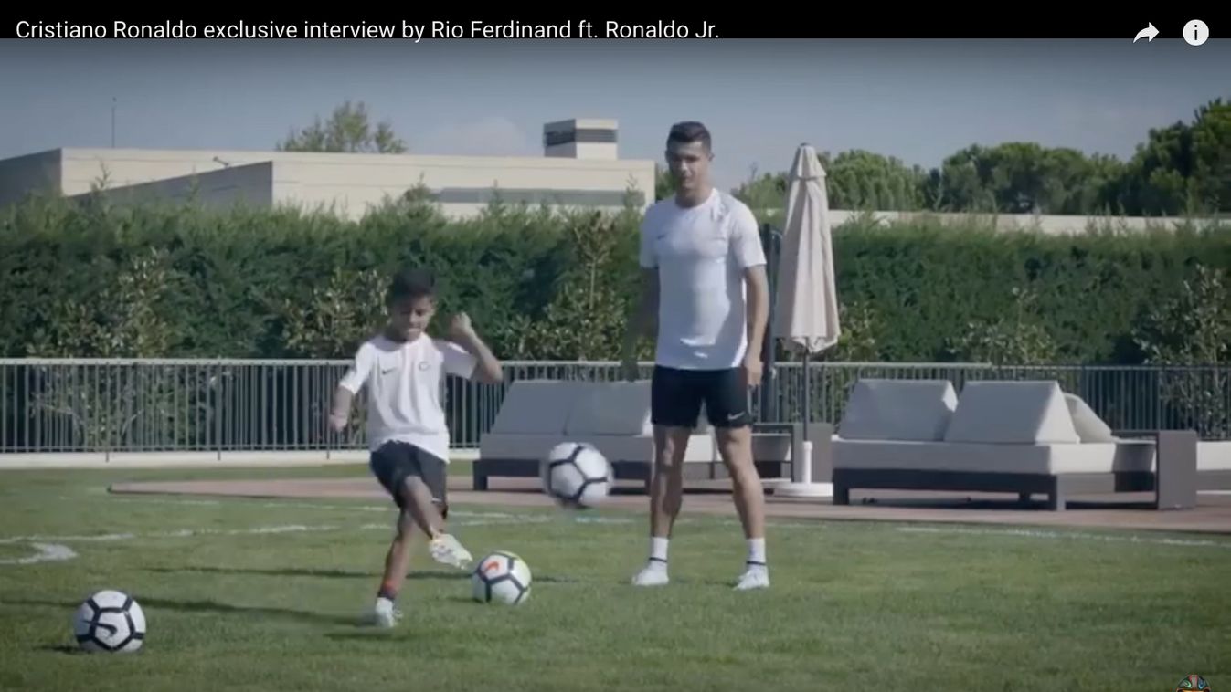 Cristiano Ronaldo és Cristiano Ronaldo Junior 