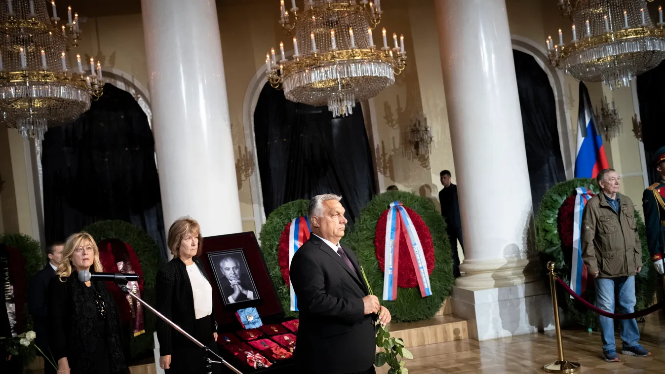 Schmidt Mária, Orbán Viktor, miniszterelnök, Mihail Gorbacsov volt szovjet államfő temetése, temetés, Mihail Gorbacsov 