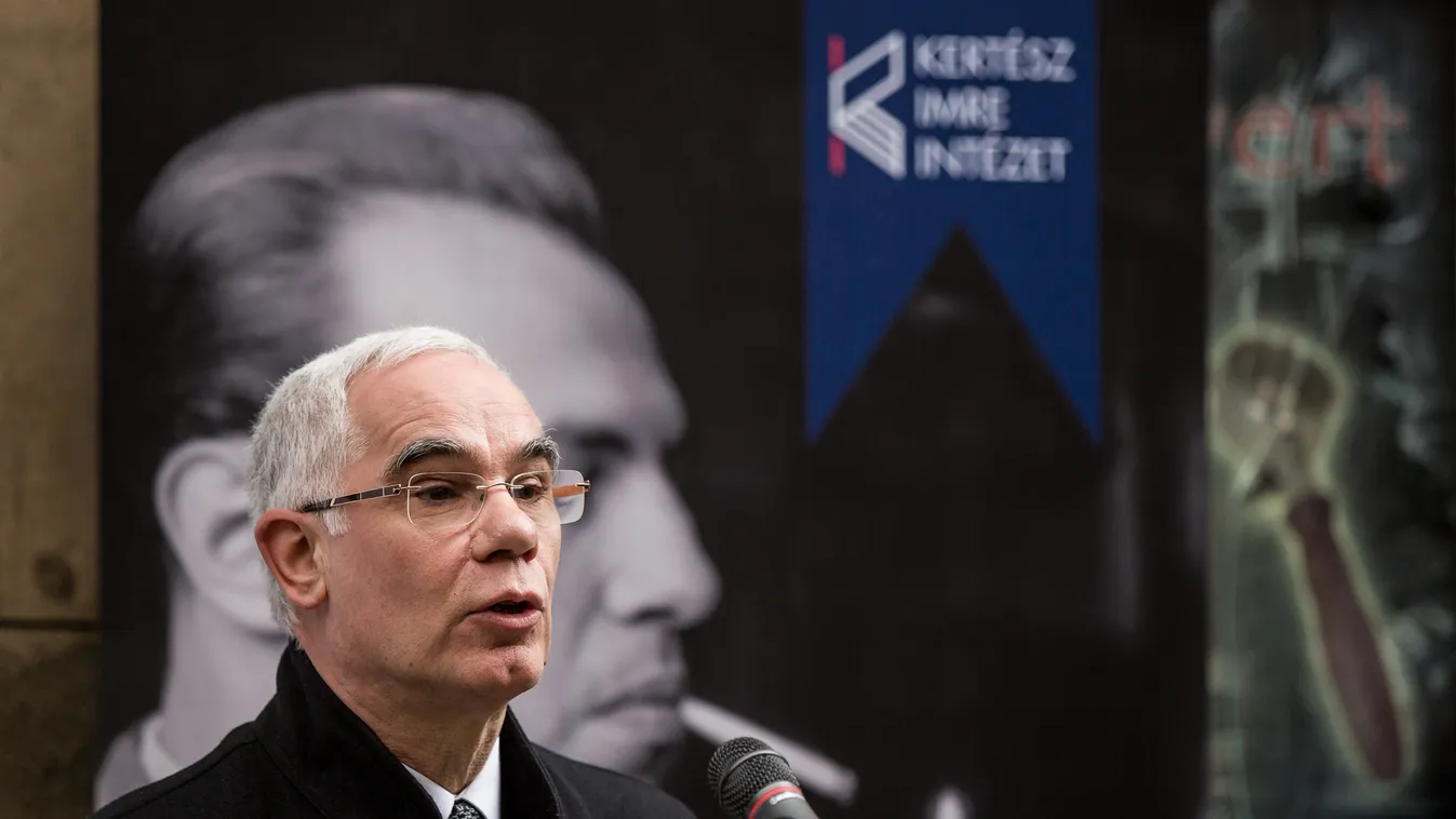 Kertész Imre emléktábla avatás Ünnepi beszédet mond: Balogh Zoltán (emberi erőforrások minisztere) 
