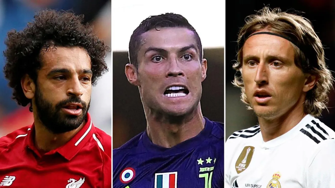 Mohamed Szalah, Luka Modric, Cristiano Ronaldo 