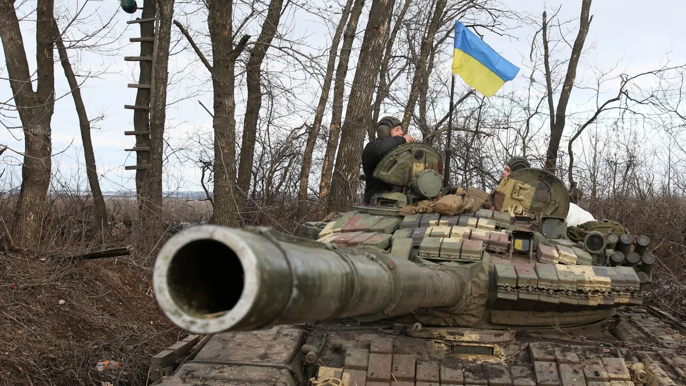 Ukrán válság 2022, ukrán, orosz, háború, orosz-ukrán háború, ukrán konfliktus, ukrán katona, harckocsi, tank,  Zolote, 
