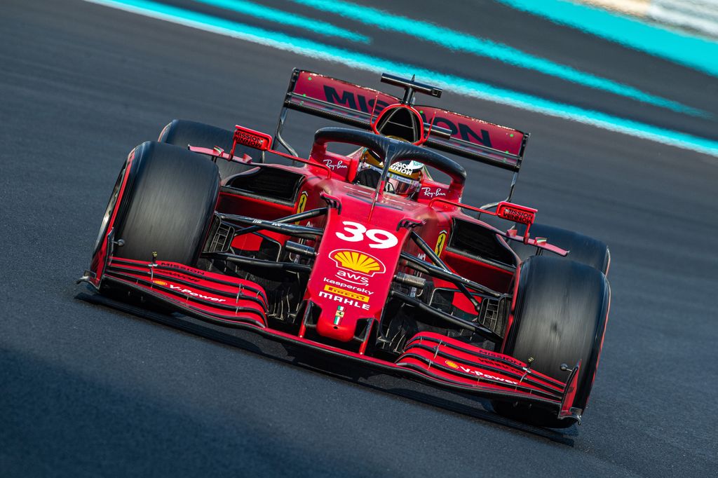 Forma-1, Robert Svarcman, Ferrari, abu-dzabi tesztek 2021, első nap 