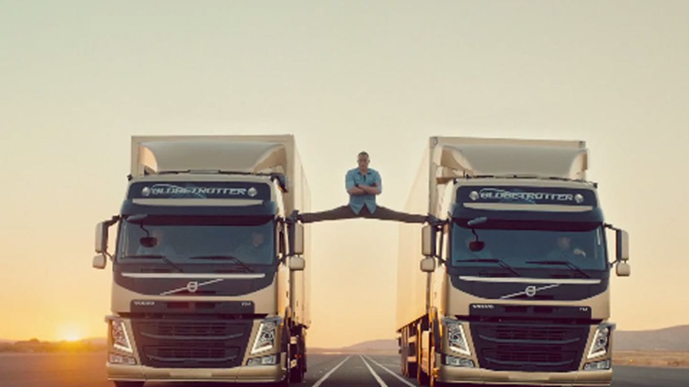Szórakozás, Hátrafelé tolató kamionok között spárgázott Jean-Claude Van Damme 