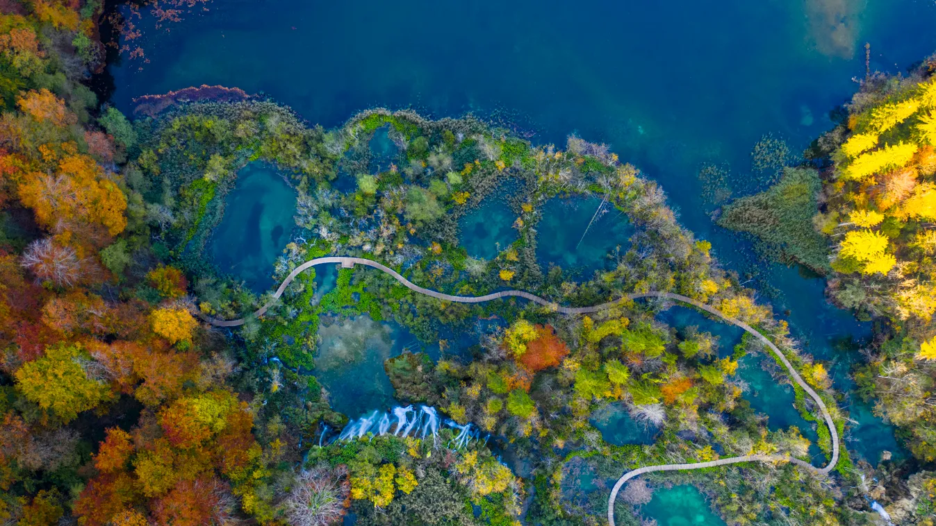 Plitvicei-tavak, Horvátország, Plitvice, tó, Croatia 