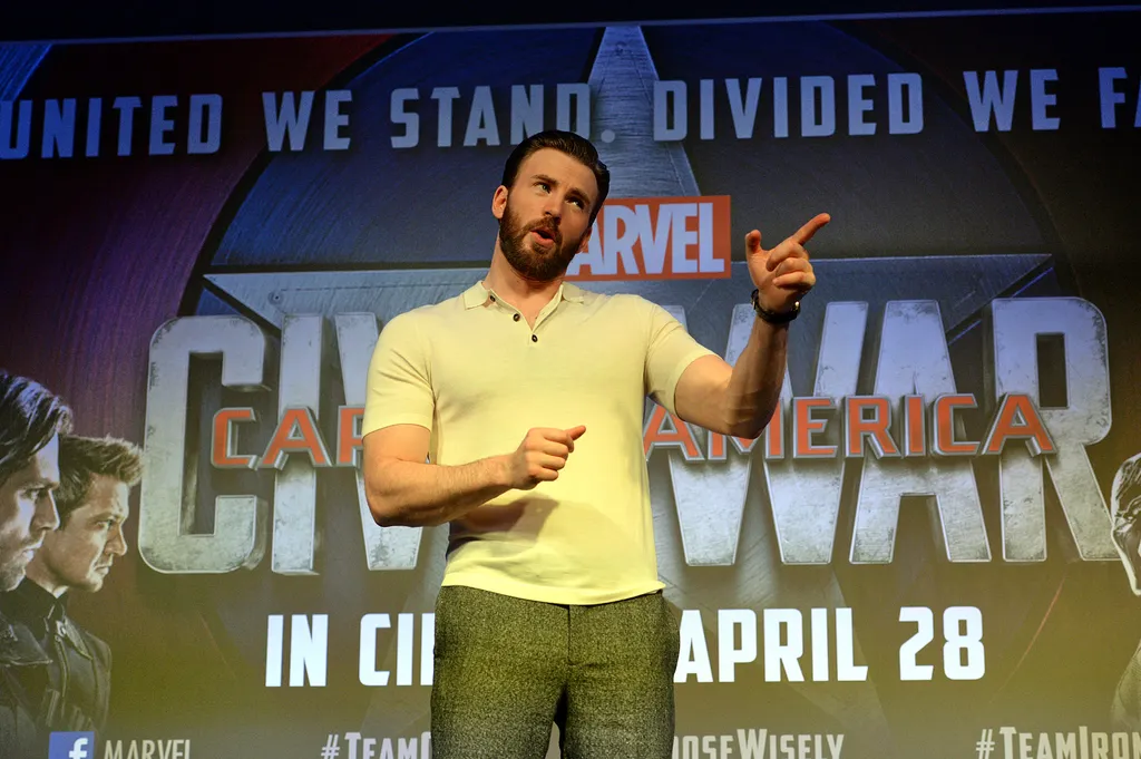 Chris Evans az Amerika Kapitány: Polgárháború szingapúri sajtóeseményén 