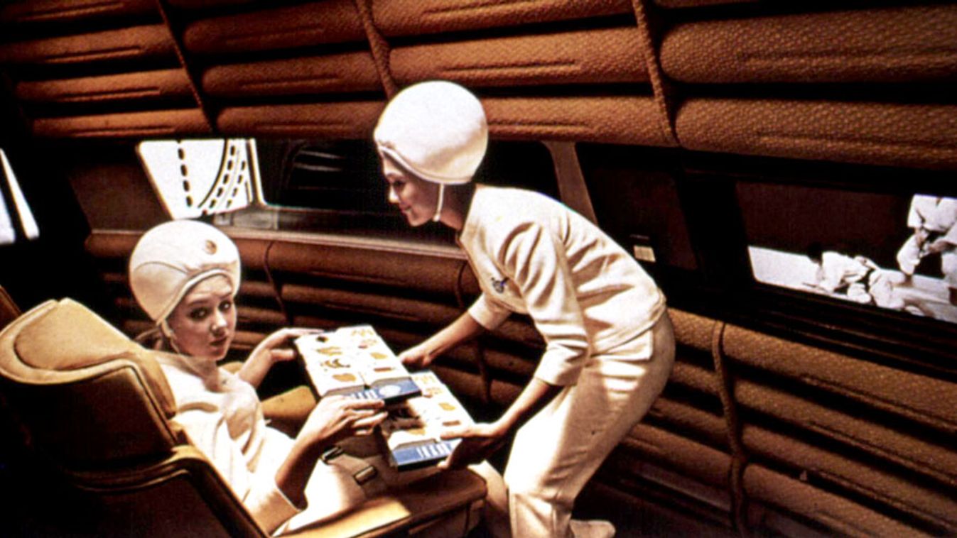 Mit eszünk majd ezer év múlva, jelenet a 2001: Űrodüsszeia című Stanley Kubrick filmből