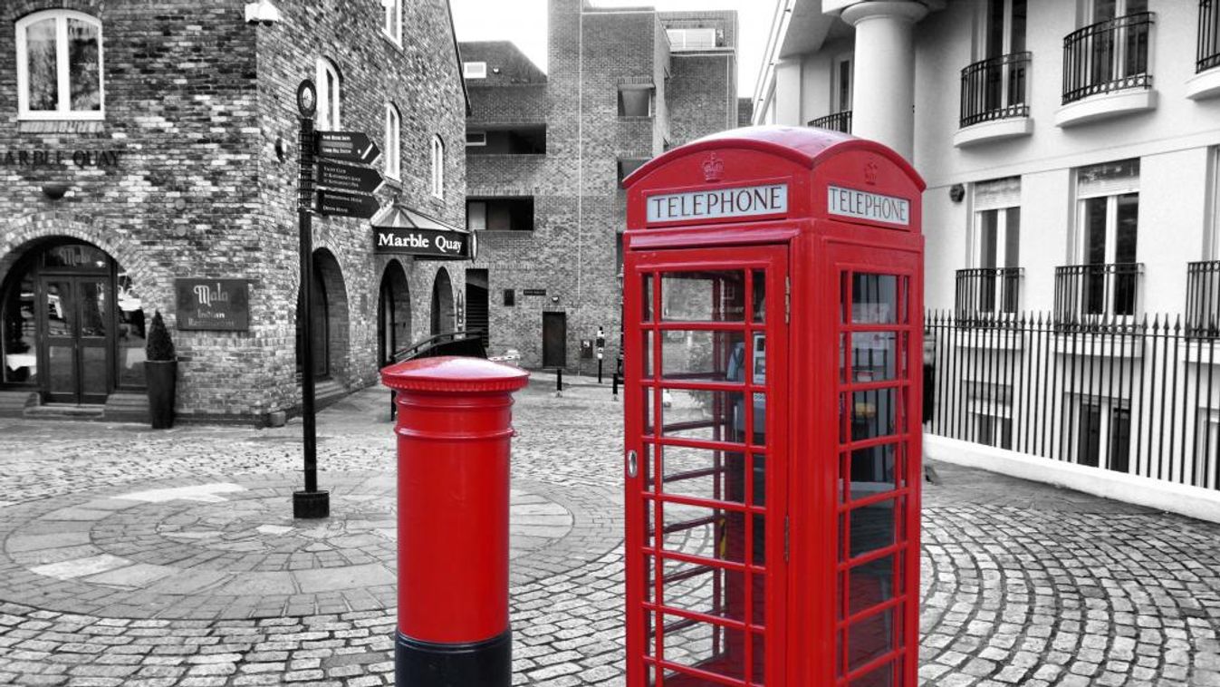 london piros telefonfülke phonebox 