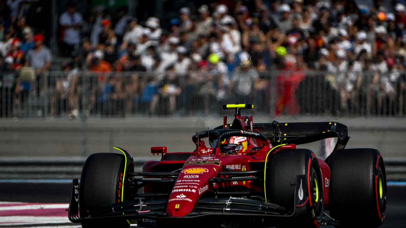 Forma-1, Carlos Sainz, Ferrari, Francia Nagydíj 2022, szombat 
