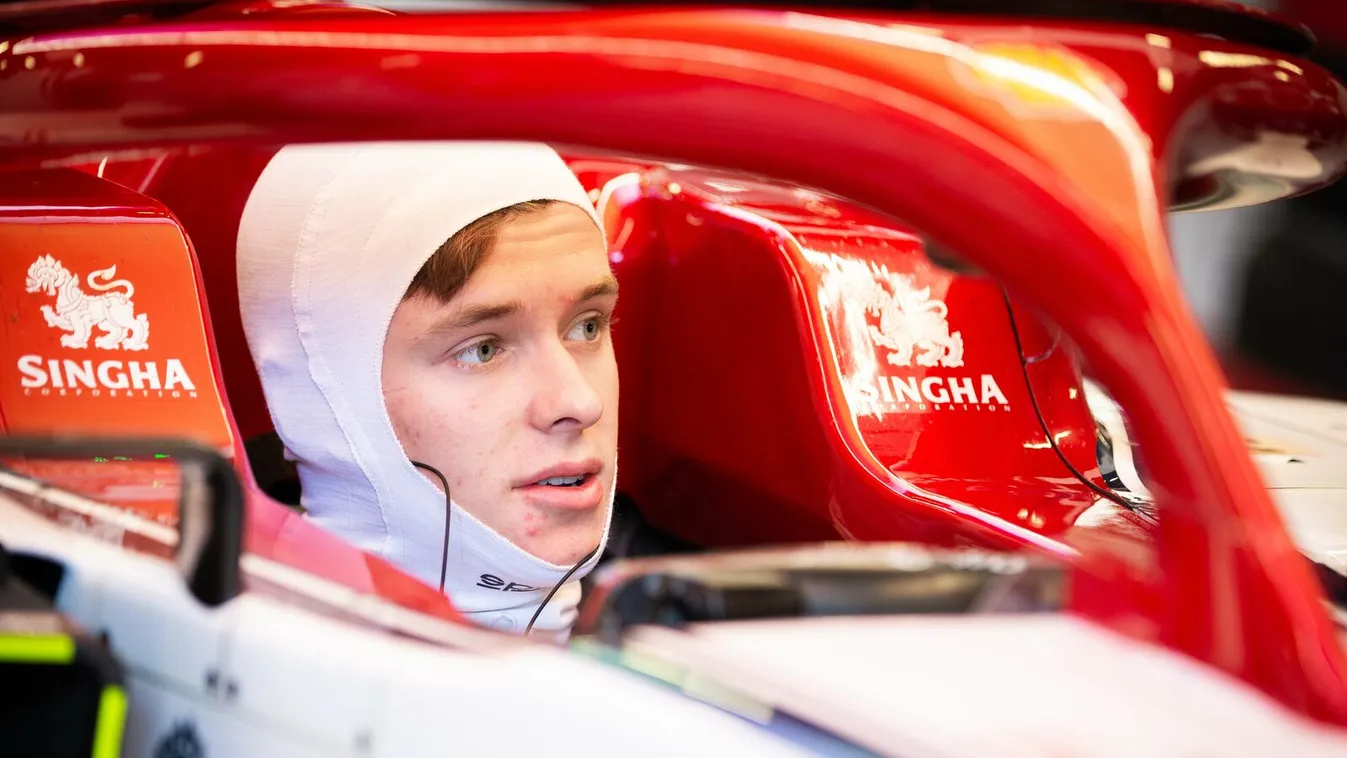 Forma-1, Callum Ilott, Alfa Romeo Racing, Barcelona teszt 