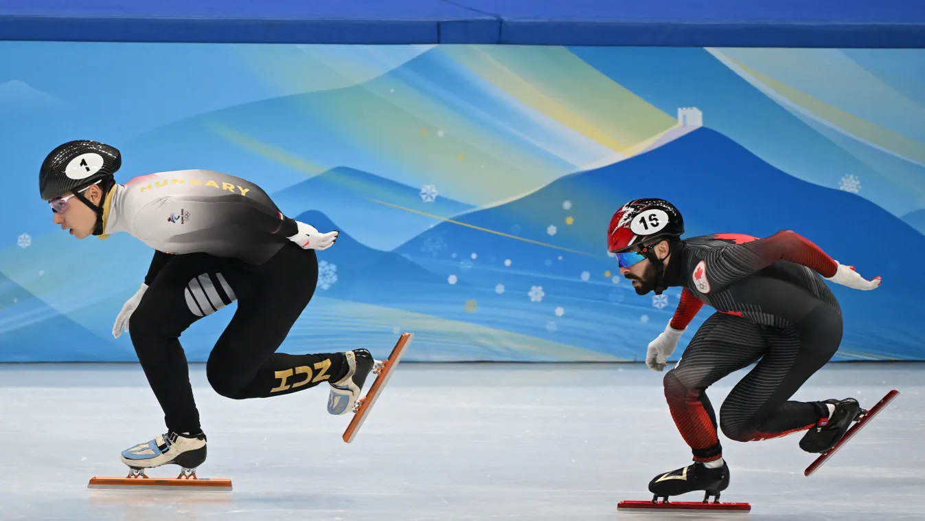 téli olimpia 2022, 500m, 500, méter, gyorskorcsolya, korcsolya, elődöntő 
