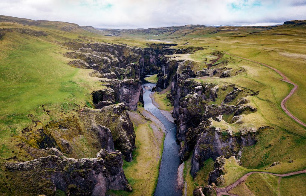 Fjaðrárgljúfur Izland kanyon 