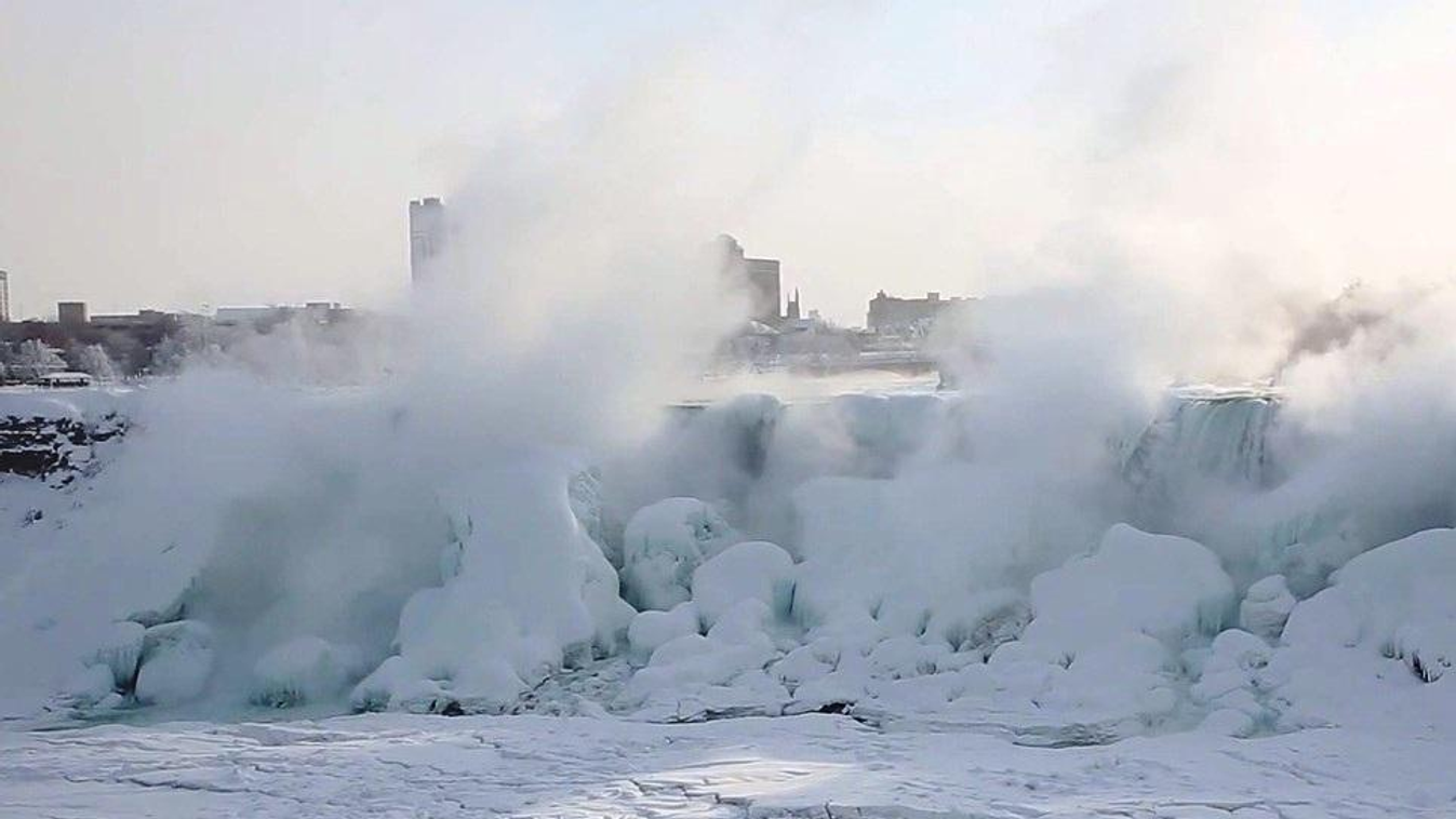 Megfagyott Niagara-vízesés 