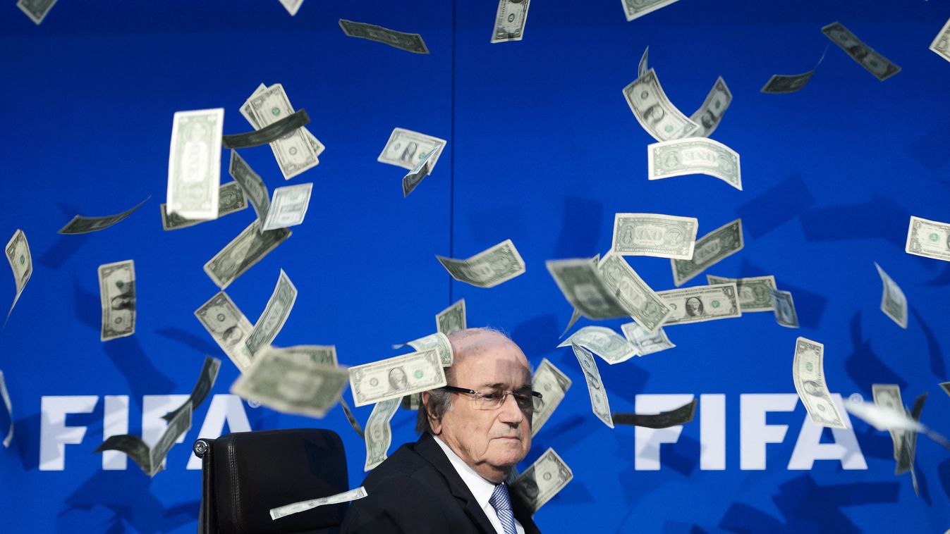 - Horizontal FOOTBALL FIFA PRESIDENT PORTRAIT BANK NOTE COUNTERFEIT MONEY DEMONSTRATION AGAINST PRESS CONFERENCE ATTITUDE 