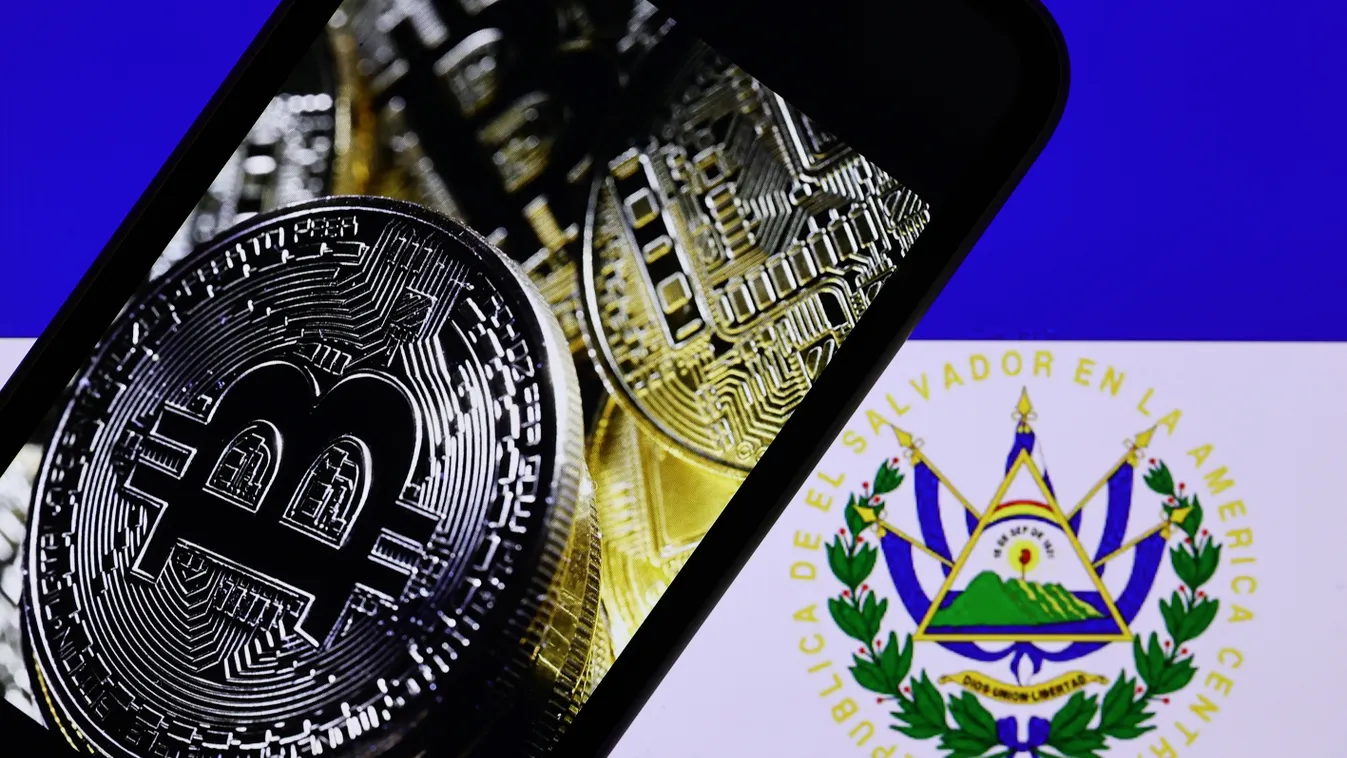 El Salvador - Bitcoin ankara country screen stock stock photo 