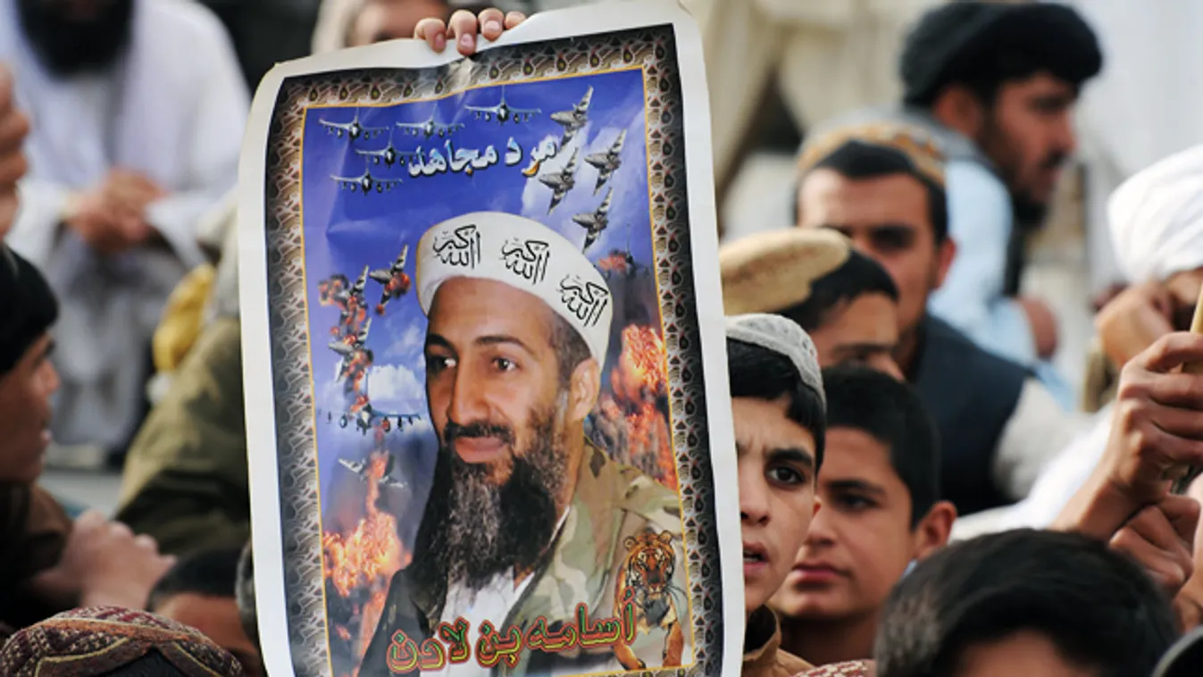 Ki érhet Oszama bin Laden nyomába? Oszama Bin Laden, illusztráció 