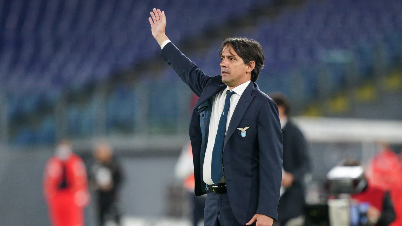 SS Lazio v Torino FC - Serie A Soccer Serie A Lazio SS Lazio Torino CC calcio Italia Turin Toro Simone Inzaghi manager of SS Lazio gestures Torino FC Stadio Olimpico Serie Rome Giuseppe Maffia NurPhoto Horizontal FOOTBALL MATCH 