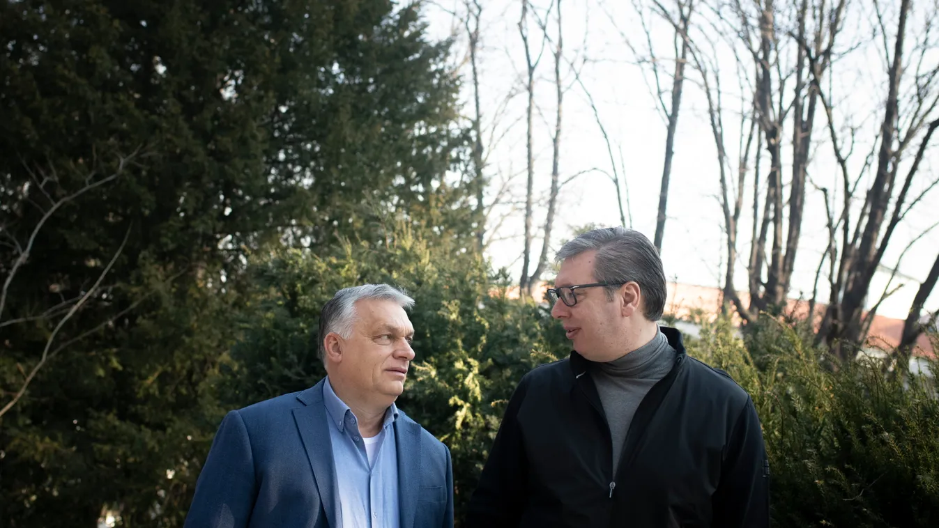 ORBÁN Viktor, Alekszandar Vucic szerb államfő, találkozó, Belgrád 