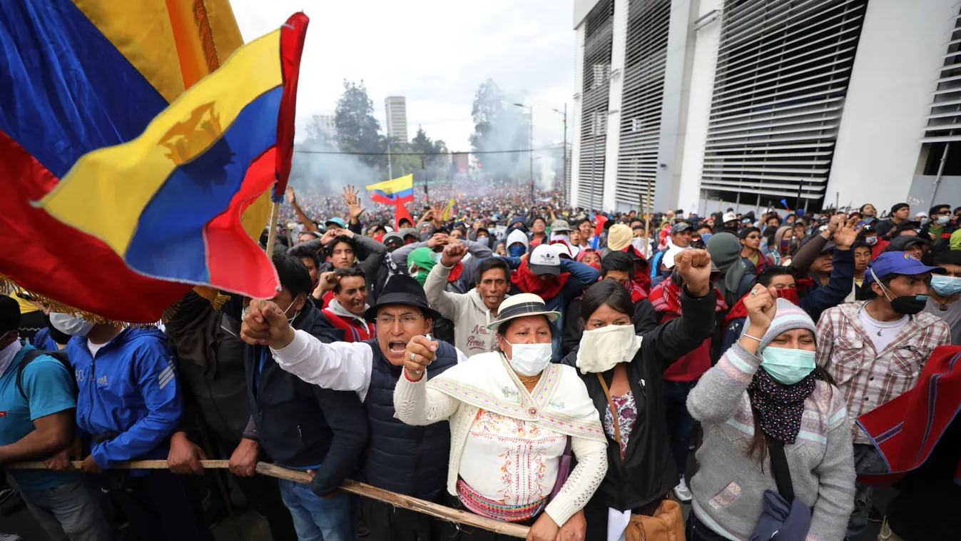 MORENO, Lenín, Ecuador, tüntetés, zavargás 