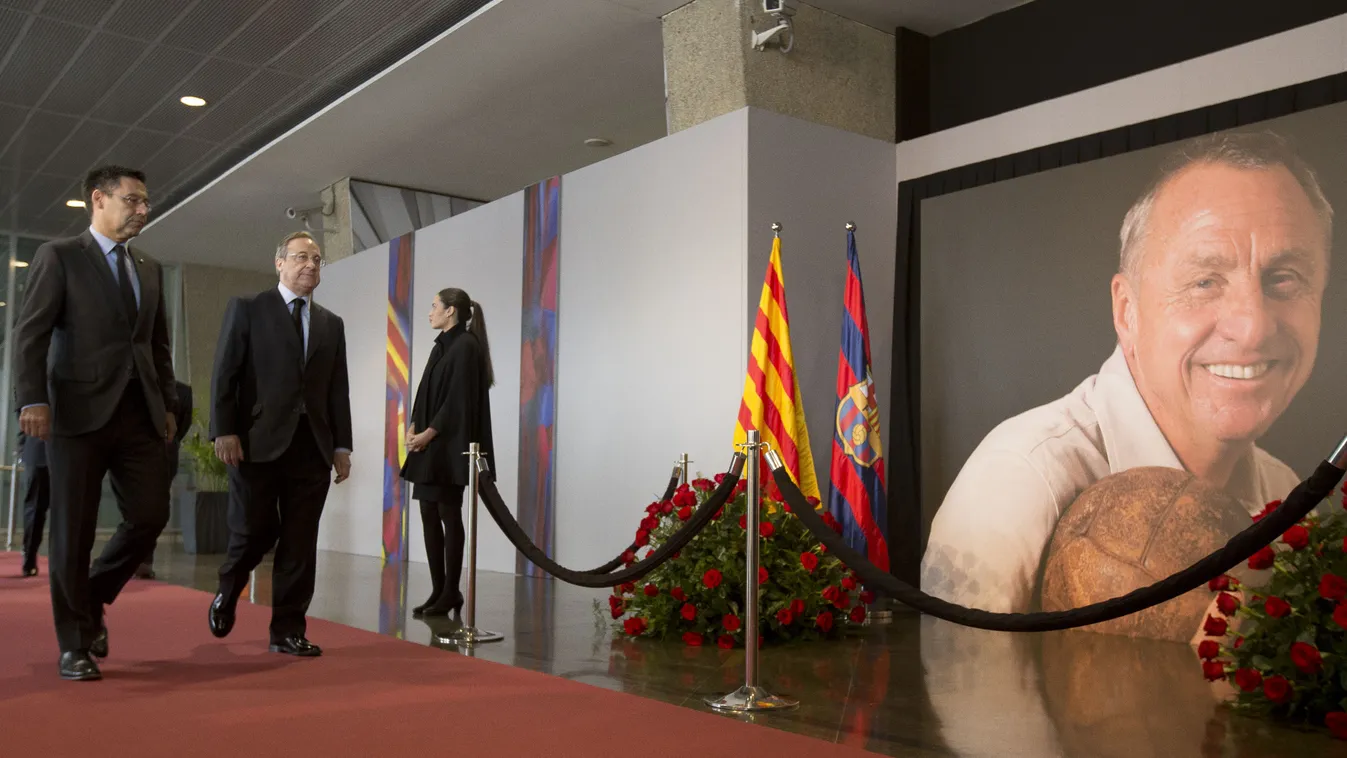 Barcelona pay tribute to Johan Cruyff 2016 Barcelona Spain CEREMONY MEMORIAL commemoration ceremony tribute Johan Cruyff SQUARE FORMAT 