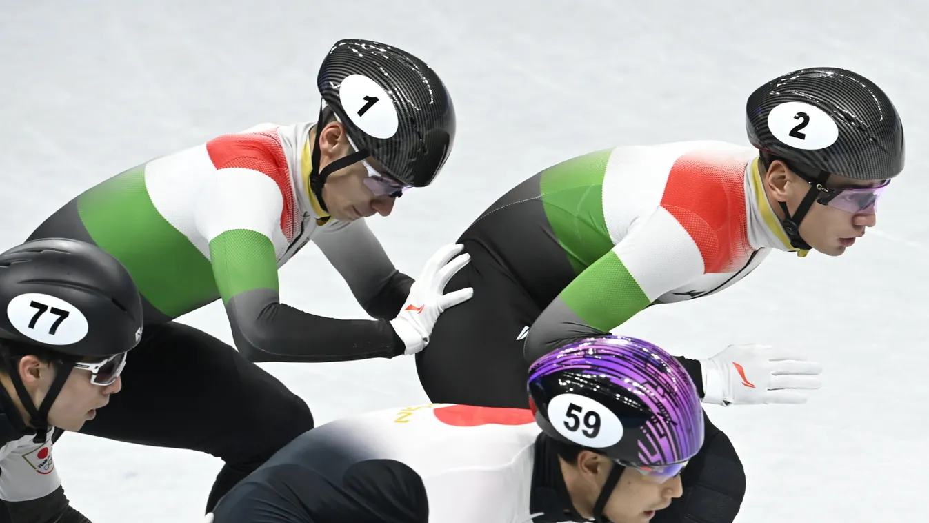 LIU Shaoang, téli olimpia 2022, rövidpályás gyorskorcsolya férfi váltó 5000 méter B döntő, Liu Shaolin Sándor 