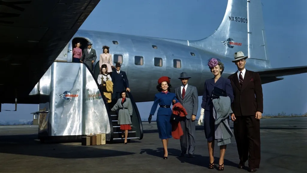 repülés az ötvenes években retró 