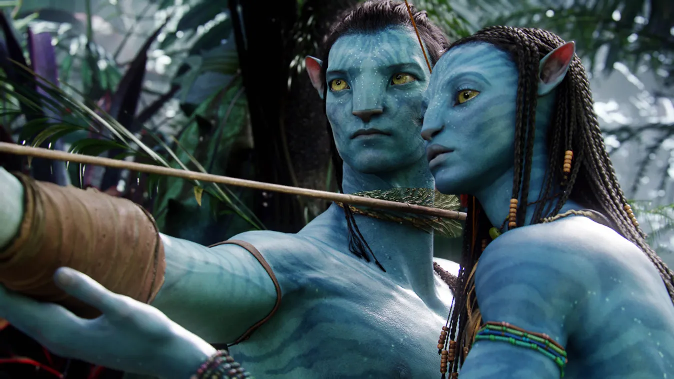 Sam Worthington és Zoe Saldana az Avatar című filmben 
