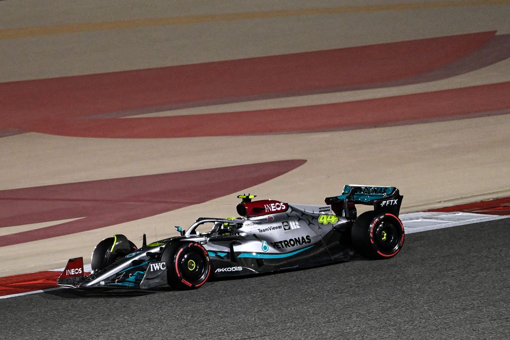 Forma-1, Lewis Hamilton, Mercedes, Bahreini Nagydíj 2022, péntek 