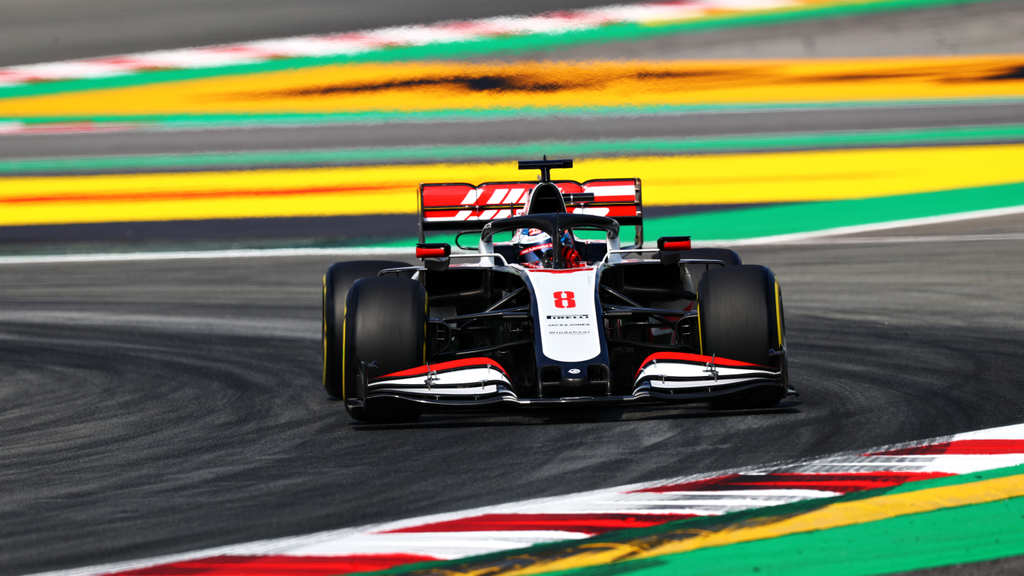 Forma-1, Romain Grosjean, Haas, Spanyol Nagydíj 2020, péntek 