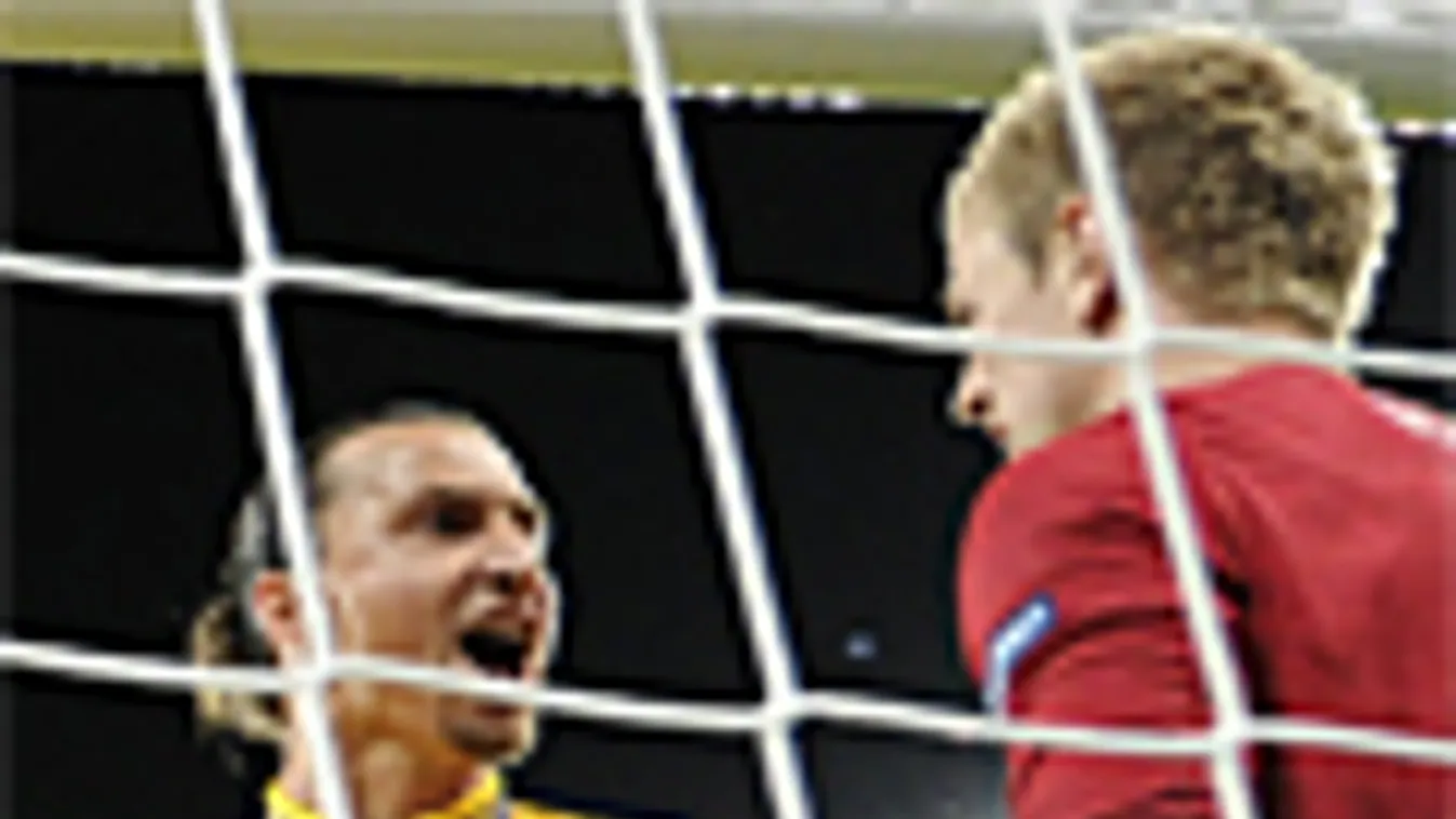 Euro 2012, foci EB, Svédország-Anglia,  Zlatan Ibrahimovic és az angol kapus, Joe Hart