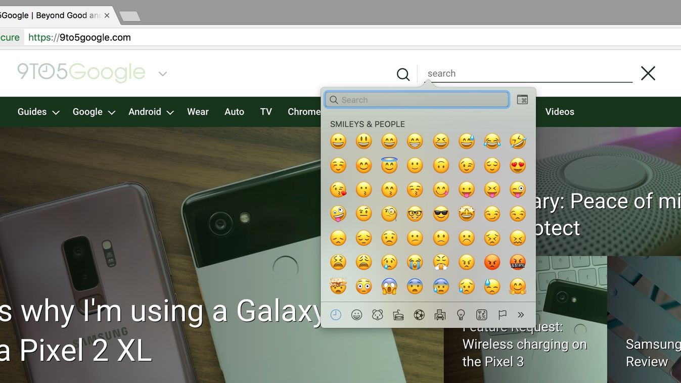 google chrome emoji 