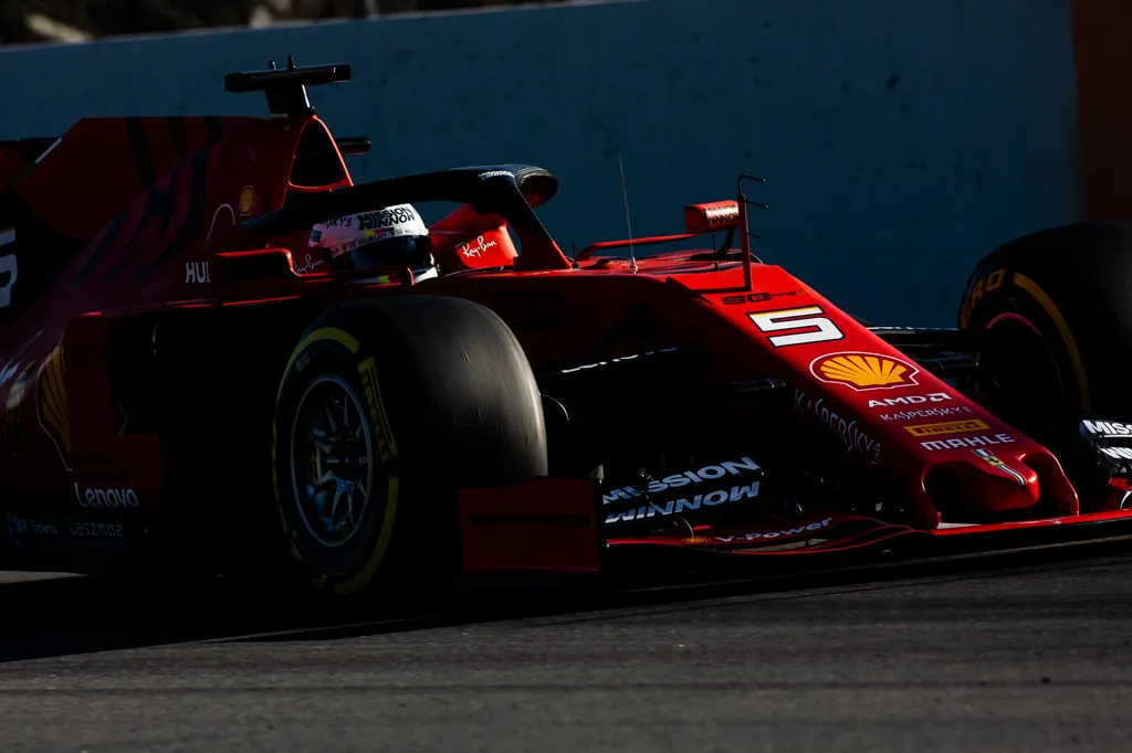 Forma-1, teszt, Barcelona, 6. nap, Sebastian Vettel, Scuderia Ferrari 