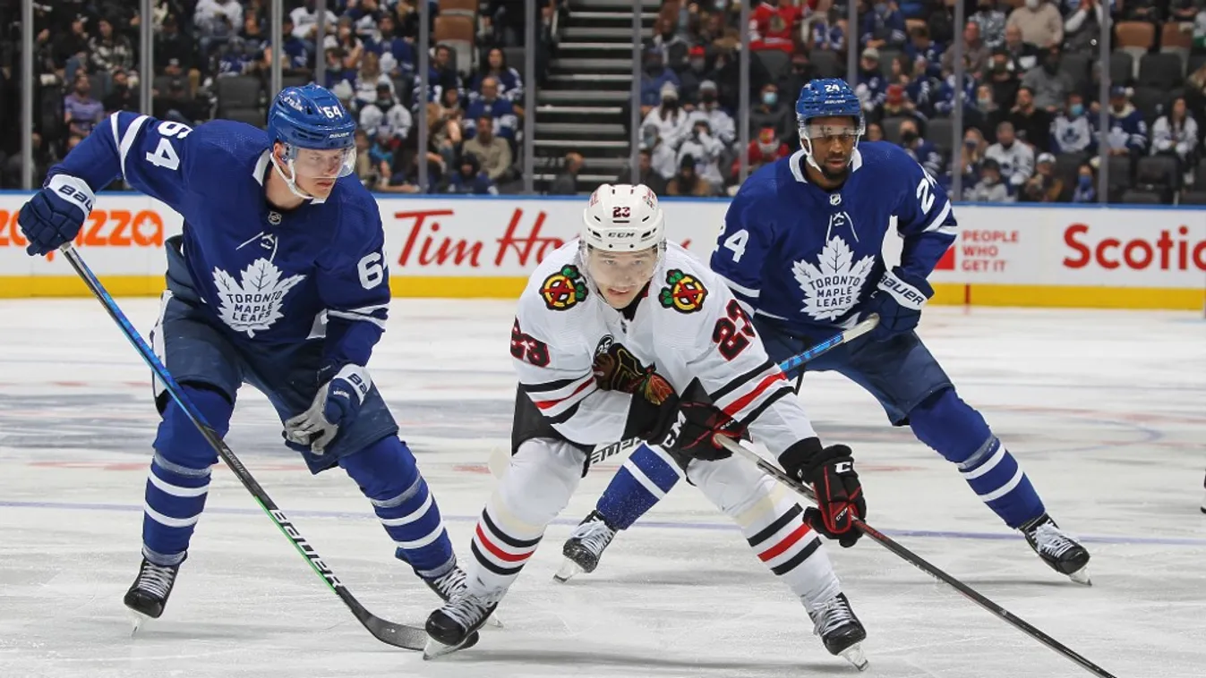 Chicago Blackhawks v Toronto Maple Leafs GettyImageRank2 Color Image national hockey league nhl hockey Horizontal SPORT ICE HOCKEY 