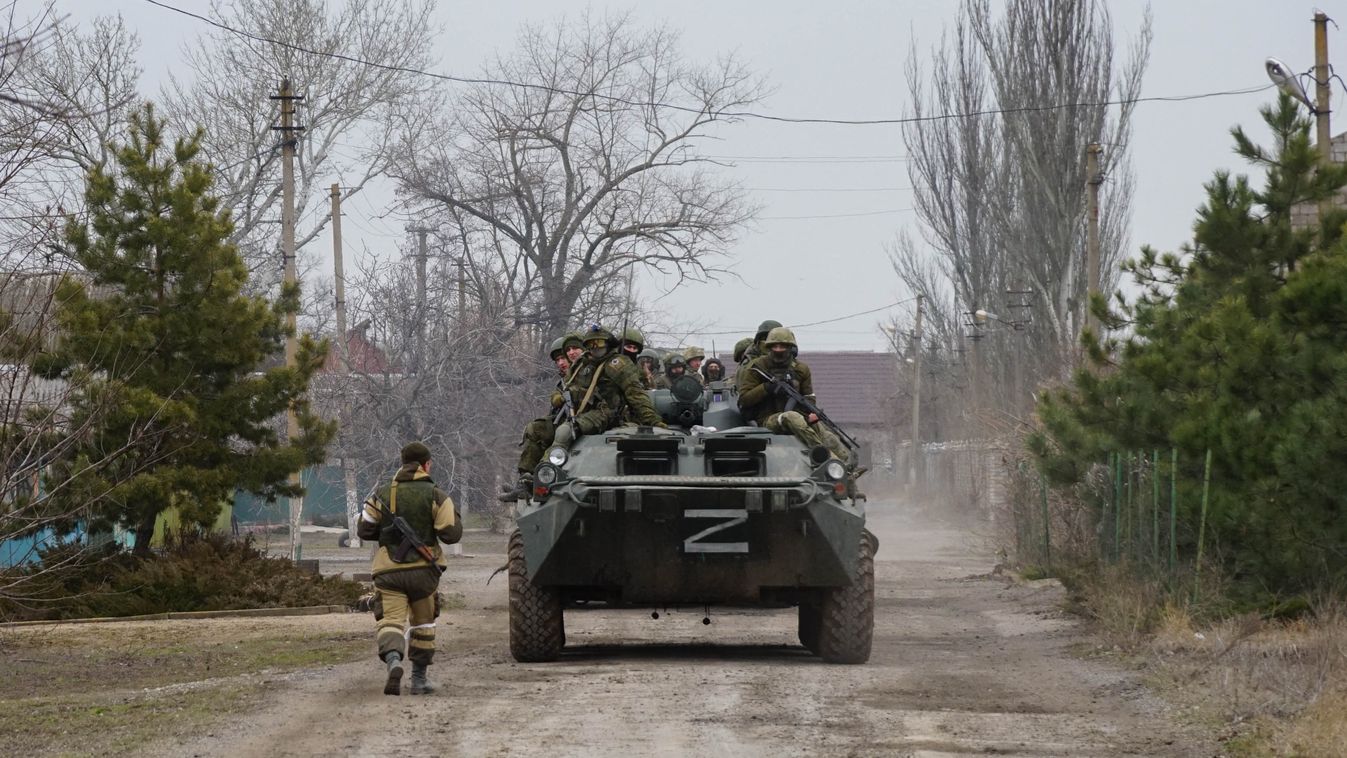 Mariupol orosz-ukrán válság háború 2022. katona, jármű, harc, harckocsi, DPR LPR Russia Ukraine Military Operation DNR Horizontal 