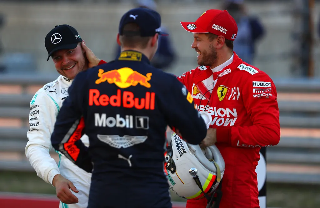 Forma-1, Sebastian Vettel, Valtteri Bottas, Max Verstappen, USA Nagydíj 