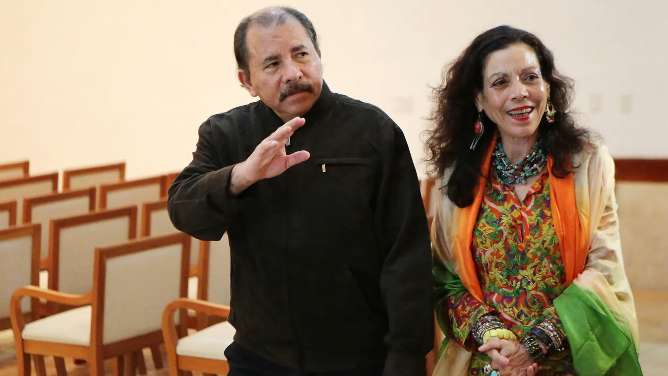 daniel ortega nicaraguai elnökről a feleségével 