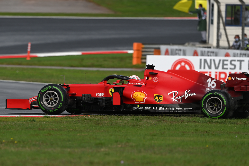 Forma-1, Charles Leclerc, Ferrari, Török Nagydíj 2021, szombat 