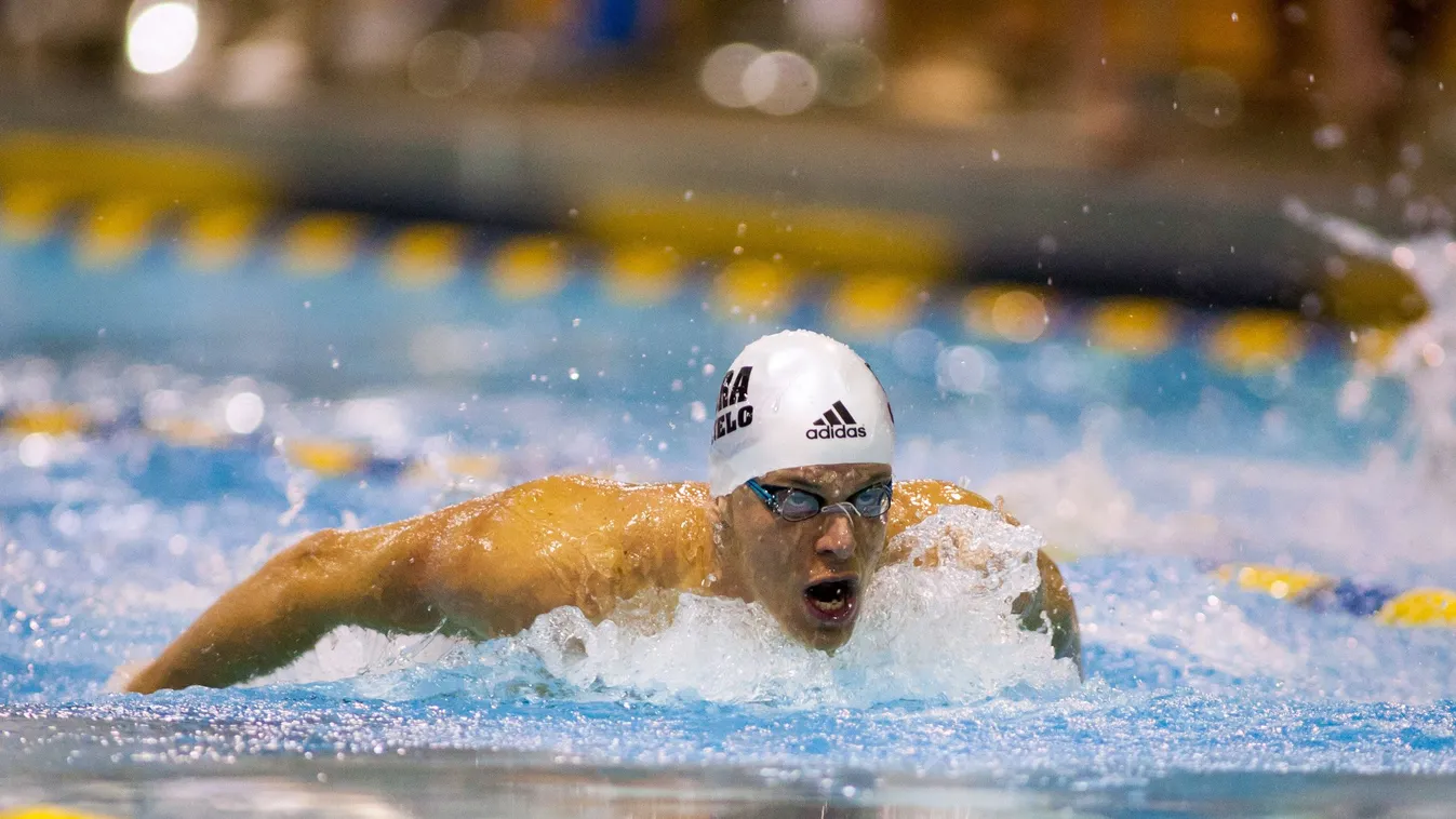 Swimming: Arena Pro Swim Series-Charlotte May 15, 2015; Charlotte, NC, USA; Cesar Cielo swims the 100 LC Meter Butterfly during the preliminaries at the Mecklenburg County Aquatic Center. Mandatory Credit: Jeremy Brevard-USA TODAY Sports 