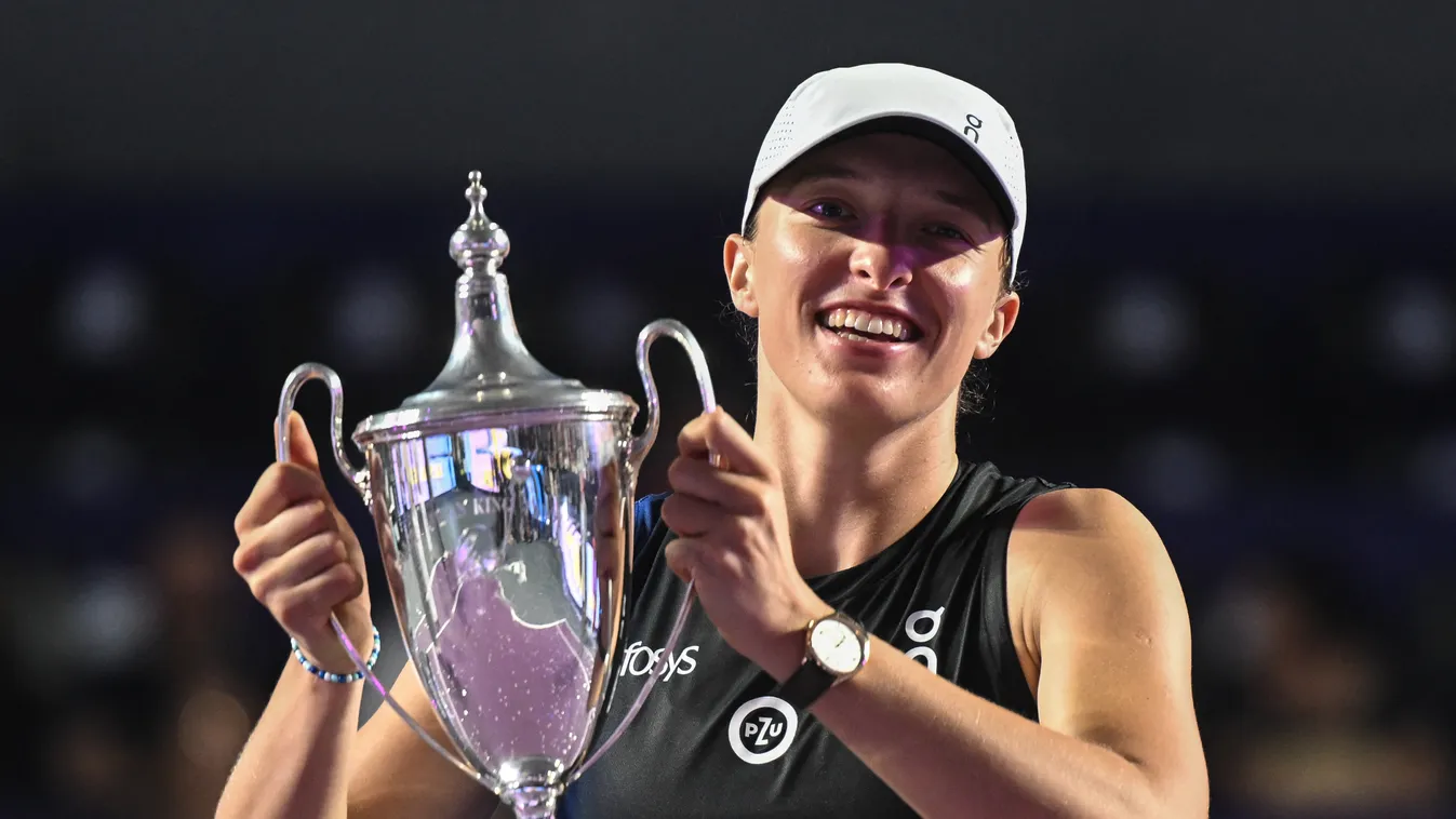 2023 WTA Finals - Final Singles 2023 Action Best Team Business Finance and Industry Canada Cancun Central America Challenge Colour Image Communication Competition Domination Finals SPORT Iga Swiatek International Tennis Federation Jessica Pegula Lifestyle