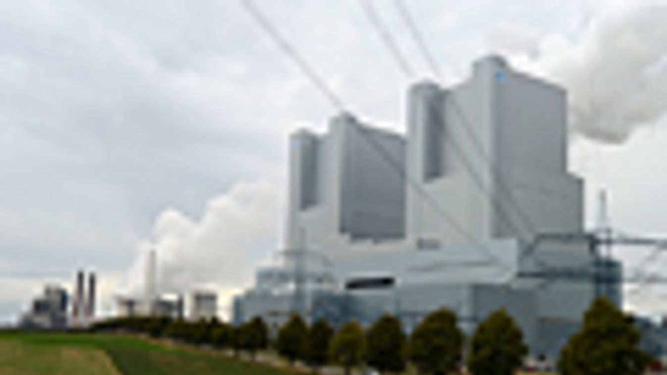 széndioxid-kibocsátás, széntüzelésű hőerőmű a németországi Grevenbroich-ban