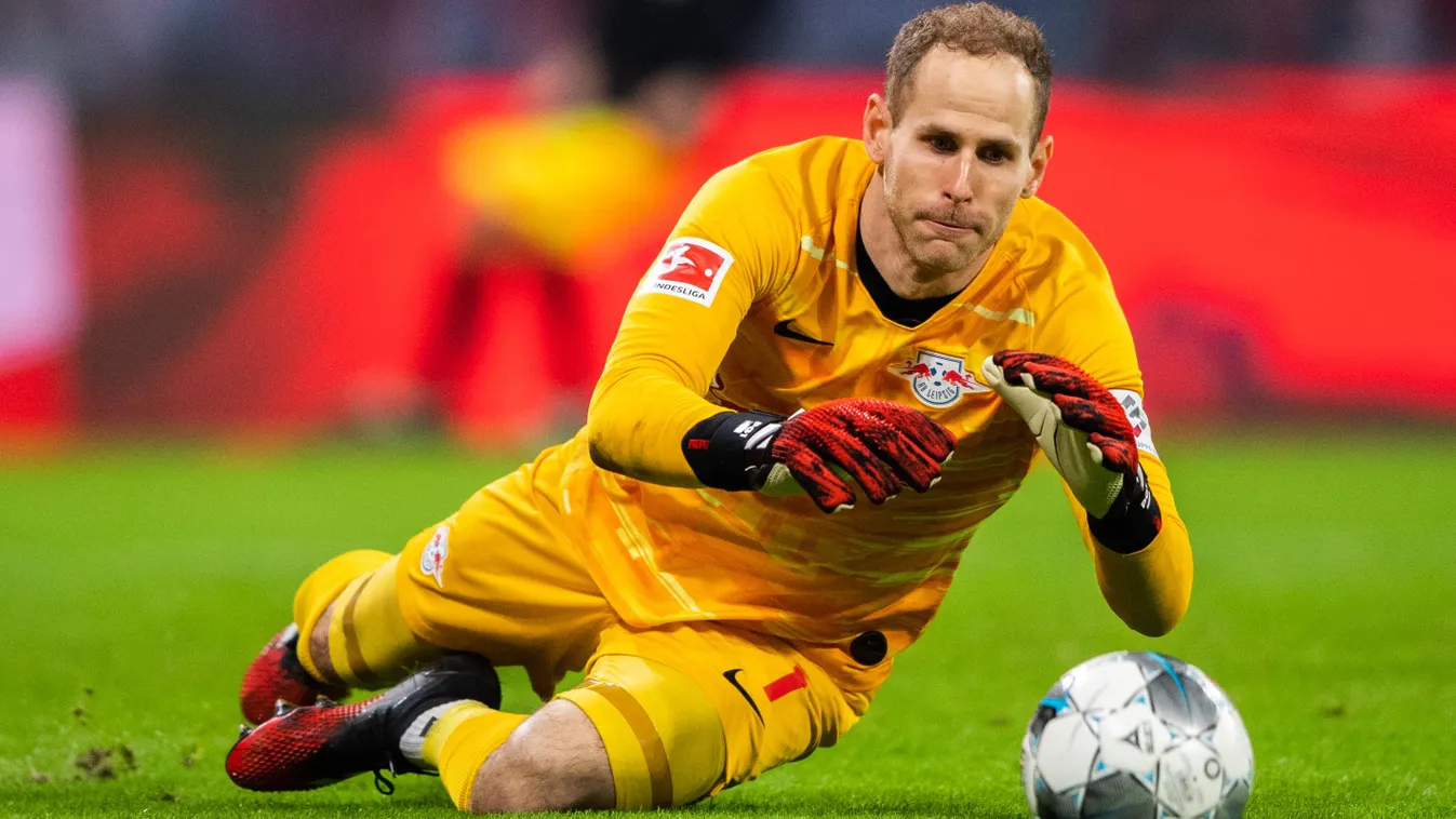 RB Leipzig - Borussia Mönchengladbach Sports soccer Bundesliga Red Bull Arena Single image individually Single player Clipping entire figure Individual action Action Single Neutral Peter Gulacsi (RB Leipzig) 