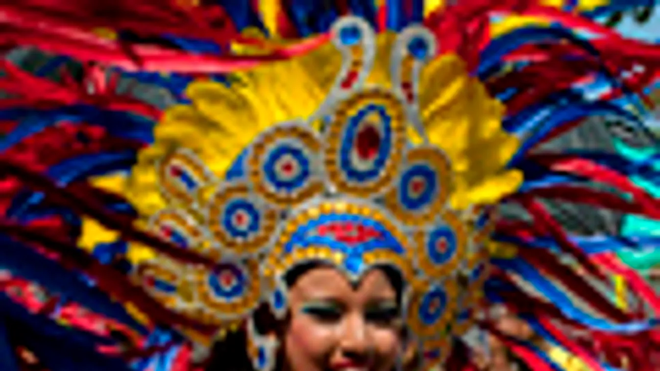 Táncosok barranquillai karneválon Kolumbiában