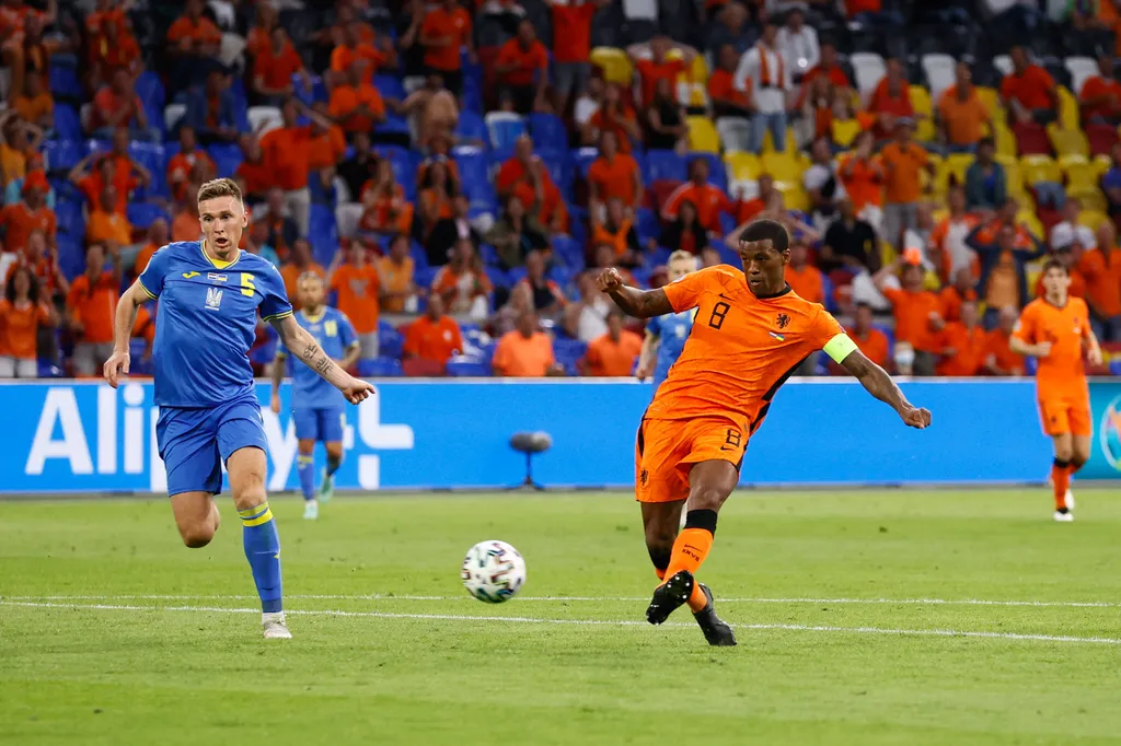 Hollandia - Ukrajna, Foci EB, labdarúgó Európa-bajnokság, Euro 2020, labdarúgás, csoportkör, C csoport, Johan Cruijff Arena, Amszterdam, 2021.06.13. 