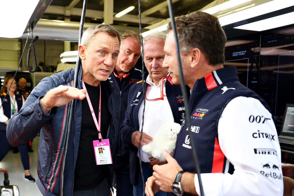 Forma-1, Brit Nagydíj, Red Bull, Daniel Craig, Christian Horner 