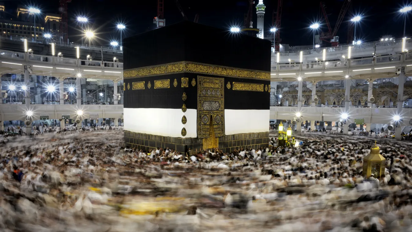 Muslim pilgrims circle counterclockwise Islam's holiest shrine, the Kaaba, at the Grand Mosque in the Saudi holy city of Mecca, late on September 21, 2015. The annual hajj pilgrimage begins on September 22, and more than a million faithful have already fl