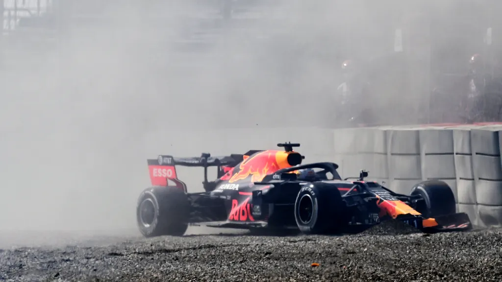 Forma-1, Max Verstappen, Red Bull, Olasz Nagydíj, 2020 péntek, baleset 