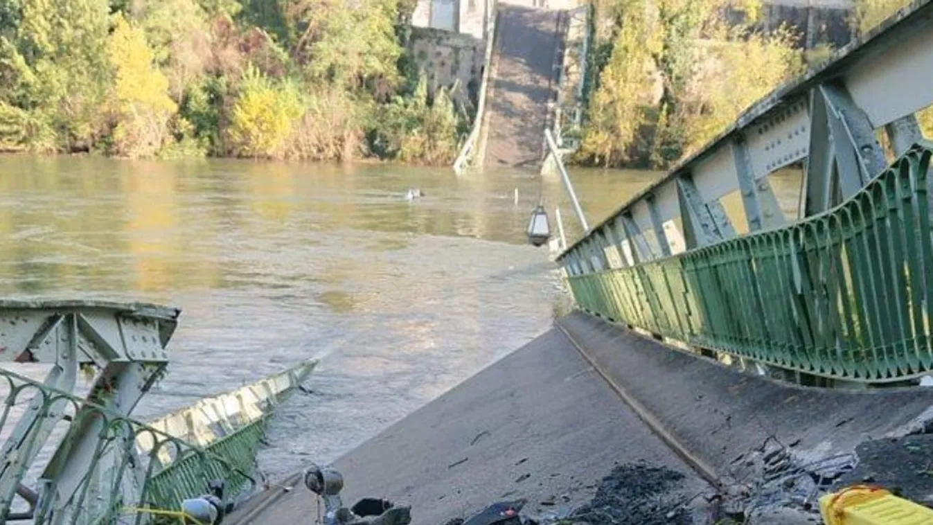 Toulouse, híd, összeomlott 