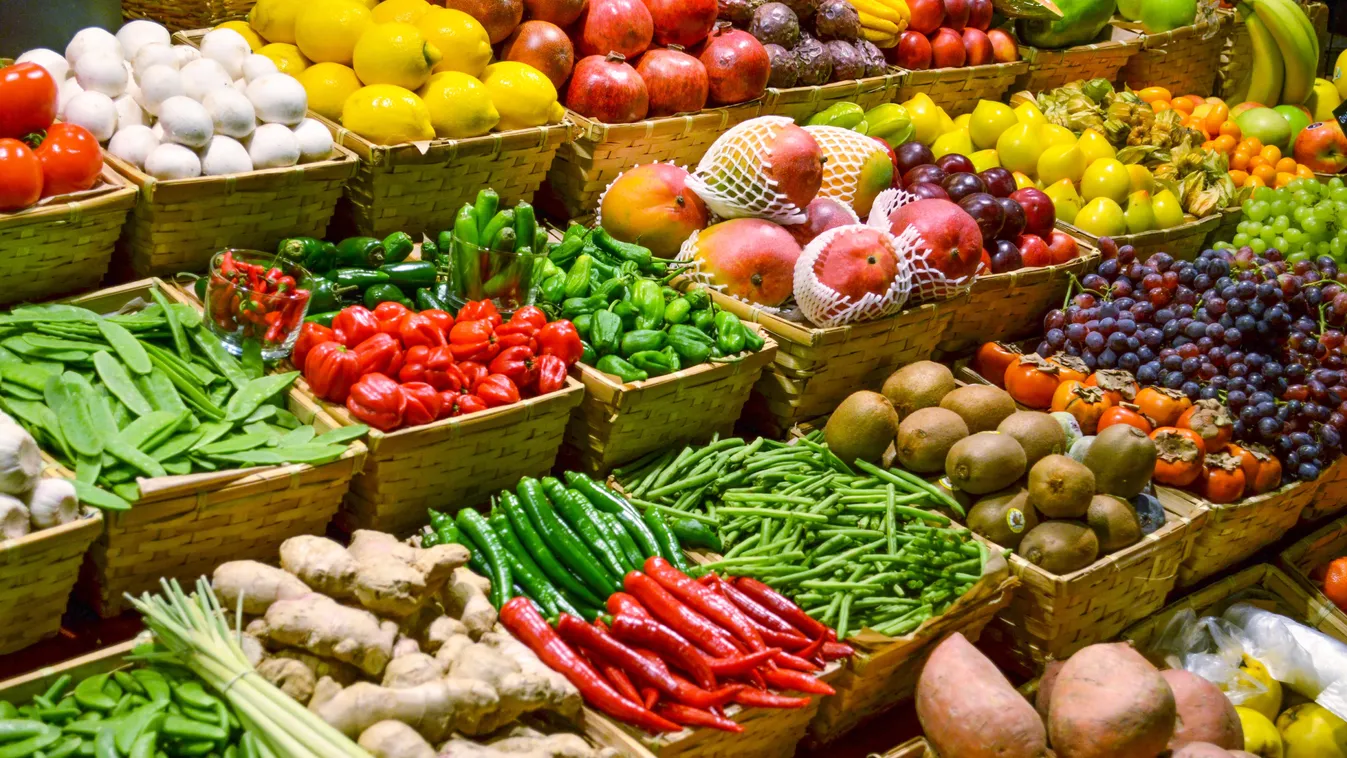 piac, zöldség, gyümölcs 