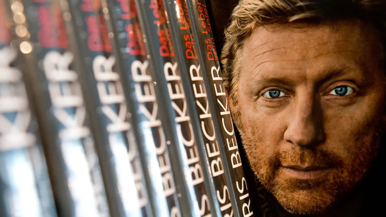 Boris Becker önéletrajzának borítója, sportolók, edzők önéletrajzi könyvei