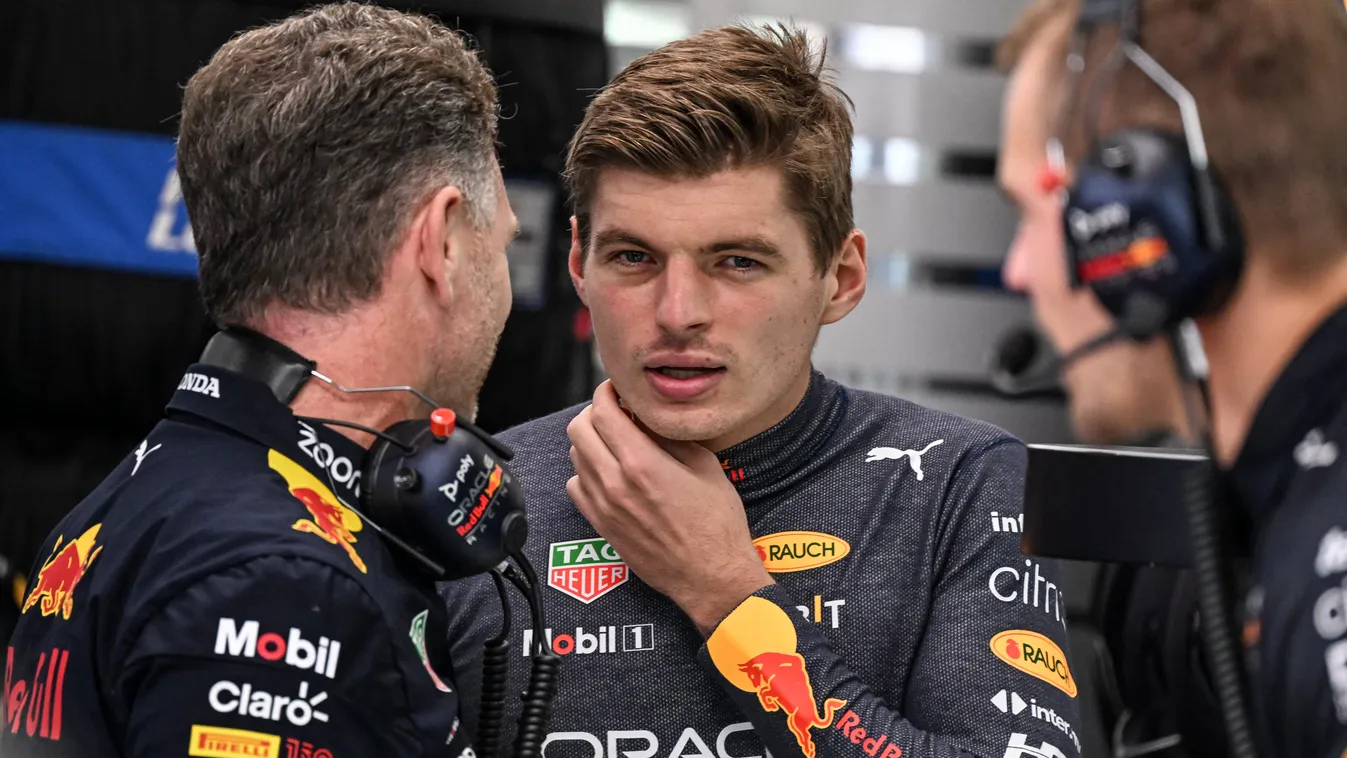 Forma-1, Max Verstappen, Christian Horner, Szingapúri Nagydíj 2022, szombat 